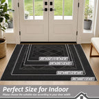 BEQHAUSE Dirt Trapper Door Mats 20" x 32", Non-Slip Washable, Dark Grey - Image 2