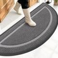 OLANLY Half Circle Front Door Mat Outside 59x34 All-Season Rubber Doormat by OLANLY