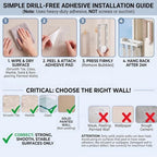 Wall Mounted Drying Rack with 7 Hidden Clips - Image 5