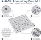 Interlocking Drainage Tiles 24PCS Modular Interlocking Cushion 12" x 12" - Image 5