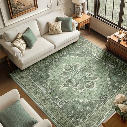 RELEANY Washable Area Rug, Square 6'x6' by RELEANY
