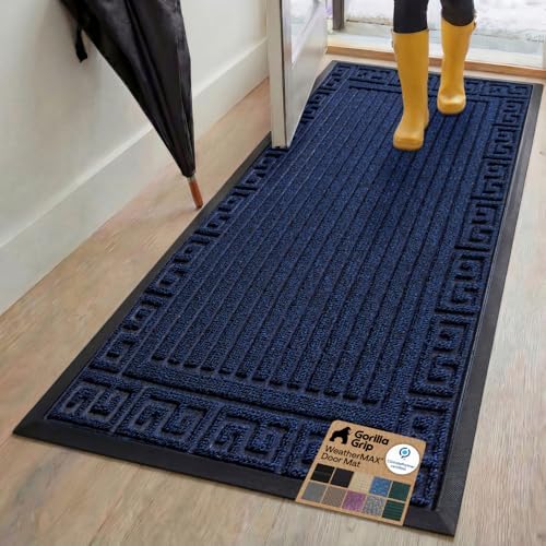GORILLA GRIP WeatherMAX Door Mat, Indoor Outdoor by GorillaGrip