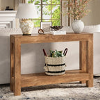 Tohomeor Farmhouse Console Table, 47 Inches Entryway Console Table, Wooden - Image 3