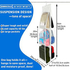 Purse Organizer for Closet, Heavy Duty Hanging Handbag Storage - Image 2