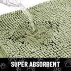 Smiry Dog Door Mat for Muddy Paws, Absorbent Non Slip Dirt Trapper - Image 4
