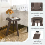 Outdoor Side Table, HDPS Outdoor Table, Small Round Side Table Weather-Resistant - Image 5