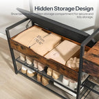 HOOBRO Hall Tree with Bench, Shoe and Coat Rack - Image 5