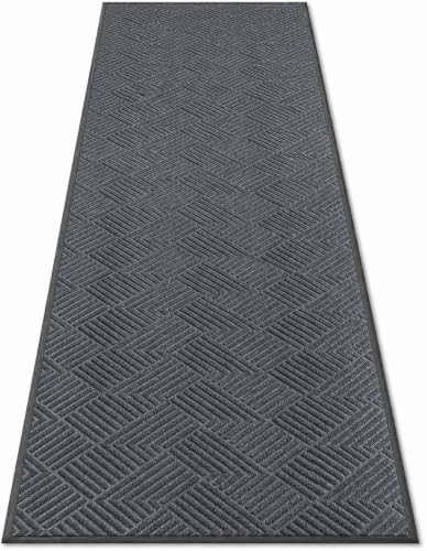 3' x 10' Commercial Runner Rug, Extra Long Front Door Mat, Hallway Runner Floor by PEADEEAS