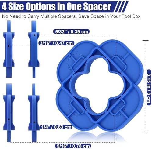 4 Packs 4-in-1 Multi-Size Deck Spacer Tool, 4 Thicknesses Deck Board Spacers - Image 2