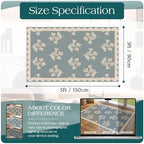 3x5 Floral Entry Rug - Image 2
