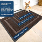 OLANLY Front Door Mat Outside 71x30, All-Season Heavy-Duty Rubber Doormat - Image 2