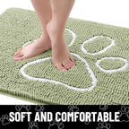 Smiry Dog Door Mat for Muddy Paws, Absorbent Non Slip Dirt Trapper - Image 4