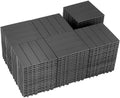 108 PCS Plastic Interlocking Deck Tiles by SkillMaid