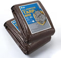 GUARD SHIELD Tarps Heavy Duty Waterproof 12x20 Feet Brown/Silver Poly Tarp by GUARDSHIELD