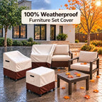 Rileytee 5 Pcs Patio Furniture Covers Waterproof - Image 7