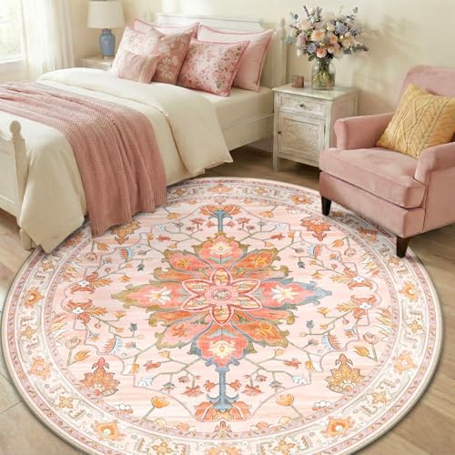 RELEANY Washable Area Rug, Round 6ft - Image 2