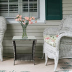 VINGLI Outdoor Wicker Side Table Patio Side Tables - Image 6
