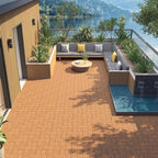 Yaheetech 108PCS Acacia Interlocking Deck Tiles Outdoor Patio Flooring - Image 2