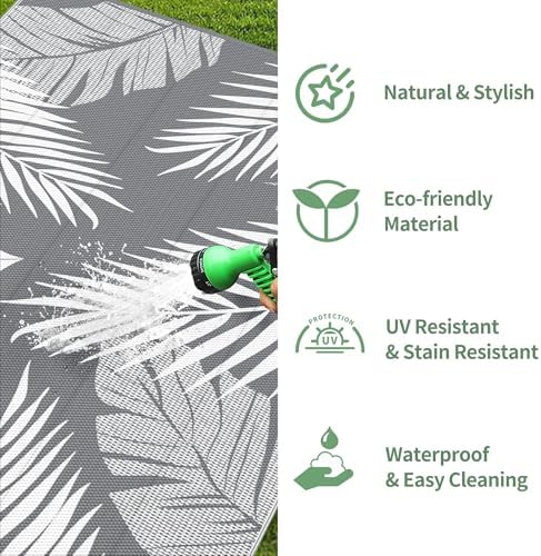 GENIMO Outdoor Rug, Waterproof Plastic Rugs - Image 5