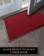 LuxUrux Striped Black Door Mat - Image 5