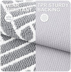 OLANLY Indoor Door Mat 36x24, Low-Profile Doormat, Light Grey - Image 3