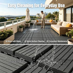 44 Pack Gray 12x12 Outdoor Interlocking Plastic Deck Tiles, Waterproof All - Image 2