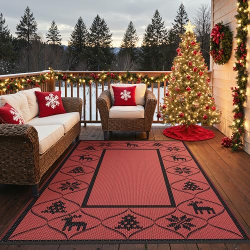 GENIMO Outdoor Rug, Waterproof Plastic Rugs - Image 7