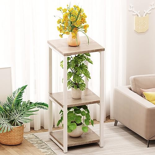 3 Tier Plant Stand Indoor Corner Tall Square Shape Plant Shelf - Image 2