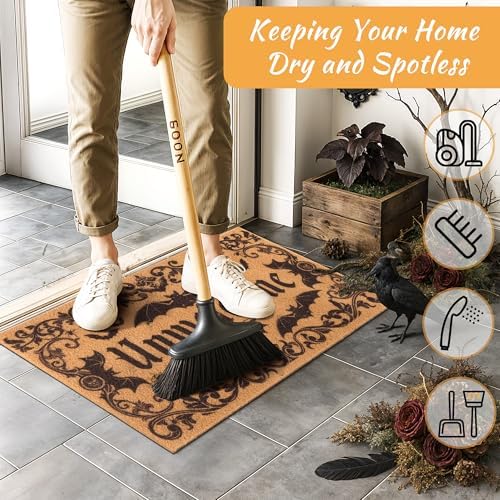 Halloween Front Door Mat with Unwelcome Design - Image 5
