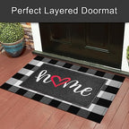 KILOCOCO Black Outdoor Door Mat Welcome Mat Funny Home Mats - Image 6