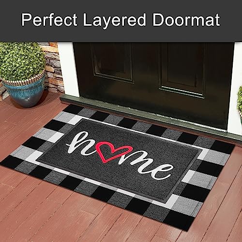 KILOCOCO Black Outdoor Door Mat Welcome Mat Funny Home Mats - Image 6