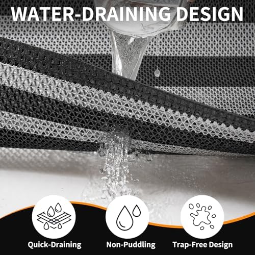 Outside Doormats, Outdoor Welcome Drainage Non Slip Mat 20"x31" - Image 2