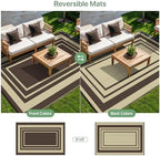 GENIMO Outdoor Rug, Waterproof Plastic Rugs - Image 5