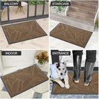 Colorxy Waterproof Front Doormat, Sturdy Natural Rubber Door Mat - Image 6