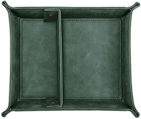 SITHON Valet Tray Desktop Storage Organizer, Removable 2 Compartments Catchall - Image 2