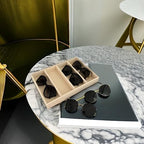 Velvet Sunglasses Organizer Tray 4 Slot, Stackable Eyewear & Glasses Display - Image 3