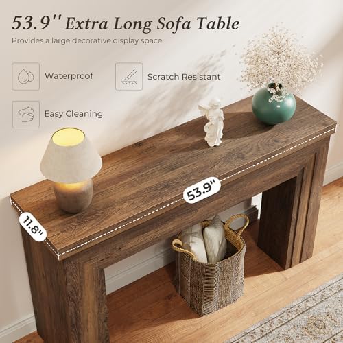 Huuger 54 Inch Entryway Table, Rectangular Console Table - Image 6