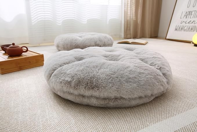 Large Floor Pillow Meditation Cushion Round Floor Cushions - Image 2