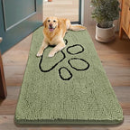Smiry Dog Door Mat for Muddy Paws, Absorbent Non Slip Dirt Trapper by Smiry