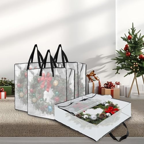 Garvee Christmas Wreath Storage Container, 8 Pack Moving Bags - Image 7
