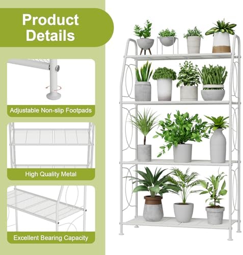 VyGrow Plant Stand, 4 Tier Plant Shelf - Image 5