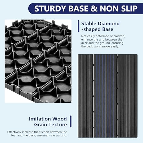 180 PCS Plastic Interlocking Deck Tiles - Image 6