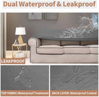 Easy-Going 100% Waterproof Chair Couch Cover, Stretch Jacquard Sofa Cover - Image 3