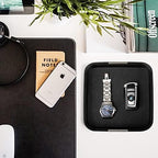 SANZIE Leather Tray Desktop Storage, Trinket Catchall Tray - Image 5