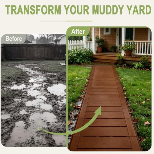 31" x 11' Garden Pathway Interlocking Plastic Walkway - Image 4