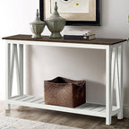 ChooChoo Farmhouse Console Table, Narrow Sofa Table by ChooChoo