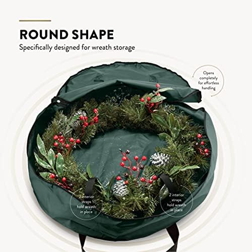 ZOBER 2 Pack Oxford Christmas Wreath Storage Container 30 Inch - Image 3
