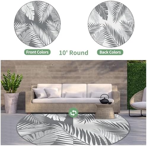 GENIMO Outdoor Rug, Waterproof Plastic Rugs - Image 2