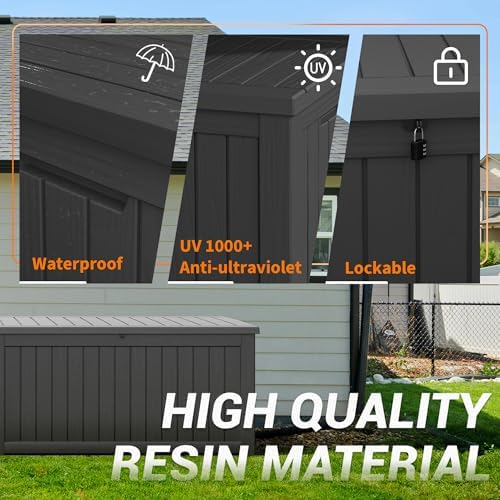 Outdoor Storage Box Waterproof, 280 Gallon Deck Box - Image 5