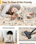 RELEANY Washable Area Rug, Runner 2'6"x5' - Image 4